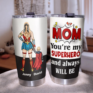 Super Mom Personalized Tumbler Cup - Mother's Day Gift For Mom