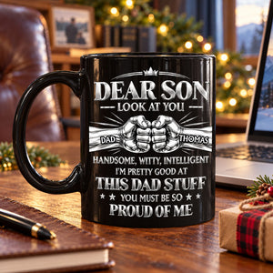 Proud Of Me personalized coffee mug
