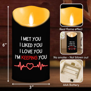Keeping You - Personalized LED Candle