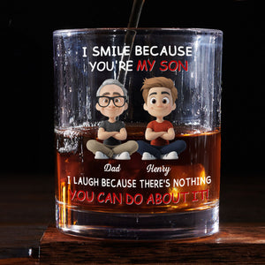 For Son personalized whiskey glass