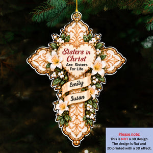 My Sisters In Christ ornament preview