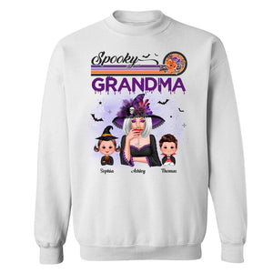 Spooky Grandma Mom Halloween Retro - mockup 1