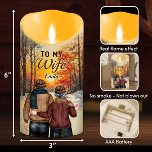 Marrying You Was The Best Decision - Personalized LED Candle