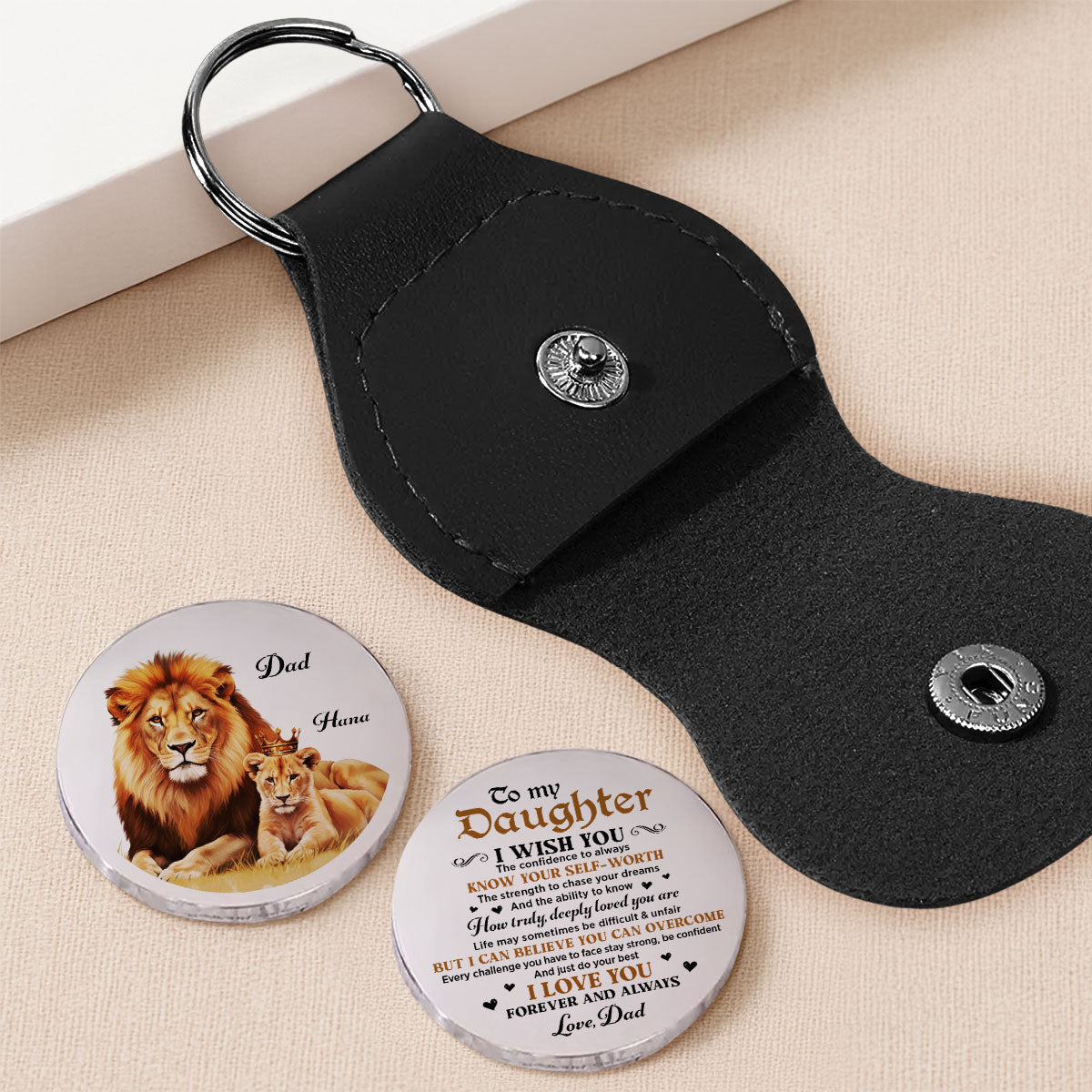 Just Do Your Best - Personalized Pocket Hug - Christmas Gift For Daughter
