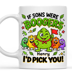 Booger Pick You personalized coffee mug
