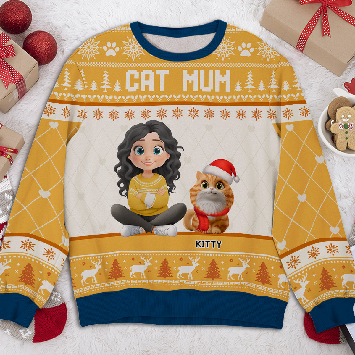 Let The Cats Be - Personalized All-Over-Print Sweatshirt