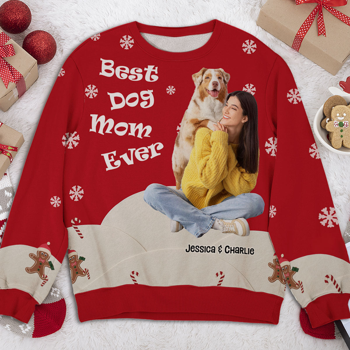 This Is How I Show My Dog Photo - Personalized All-Over-Print Sweatshirt