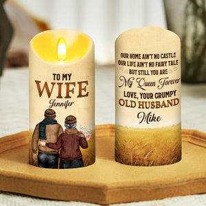 To My Wife You Are My Queen Forever - Personalized LED Candle