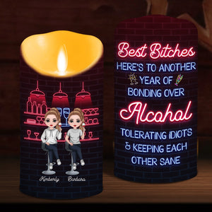 Alcohol Best Friends - Personalized LED Candle