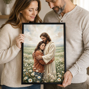 Safe In His Arms personalized poster gift