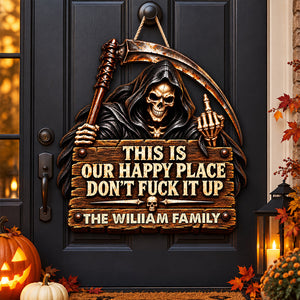 Respect The Vibe Or Leave wood sign