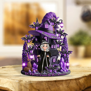 The Most Amazing Witch personalized shaped acrylic plaque