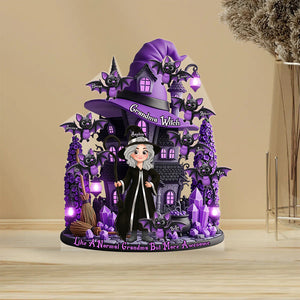 The Most Amazing Witch personalized shaped acrylic plaque
