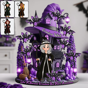 The Most Amazing Witch personalized shaped acrylic plaque