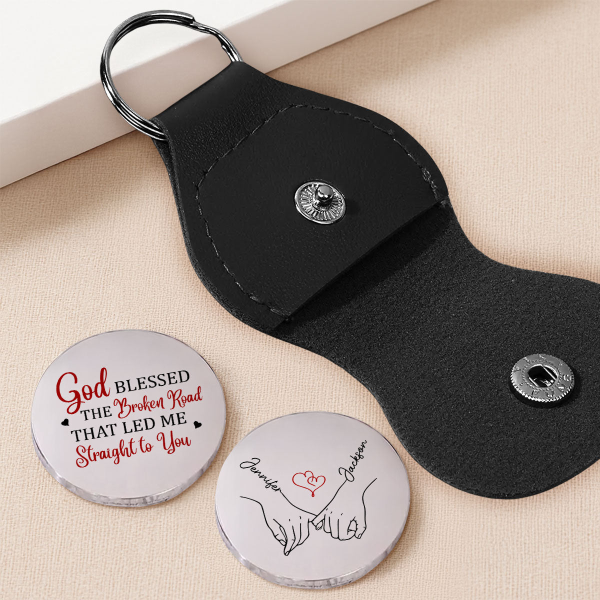 Led Me To You - Personalized Pocket Hug - Christmas Gift For Wife