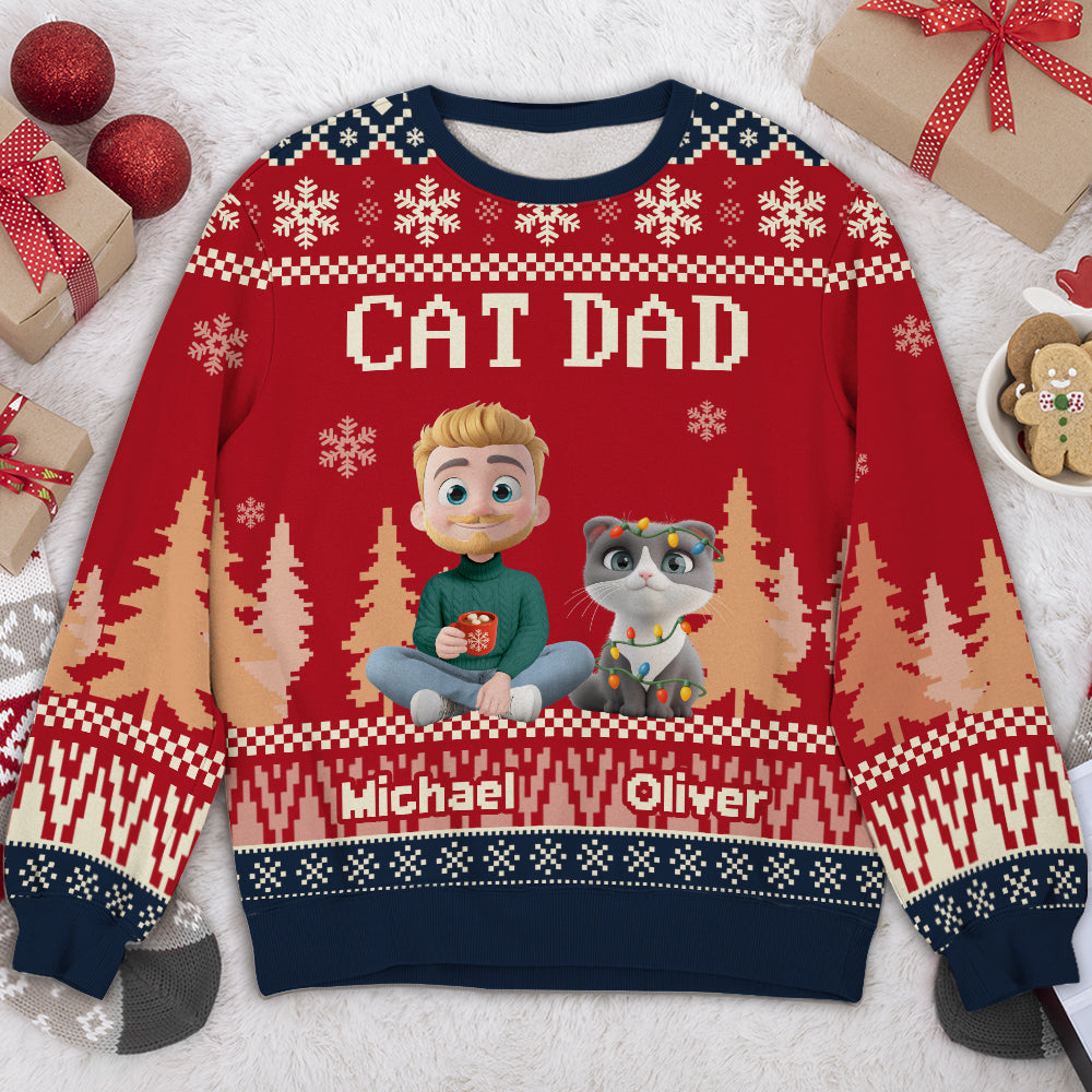 All I Need Is My Cats - Personalized All-Over-Print Sweatshirt
