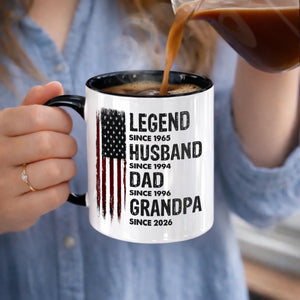 Proud Dad Strong Legacy personalized accent mug - 4