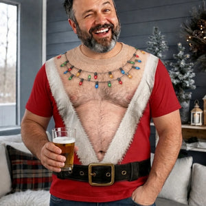 Santa Has Been Working Out AOP T-Shirt