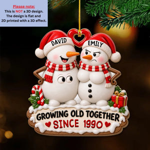Love Gets Better With Time wood ornament preview