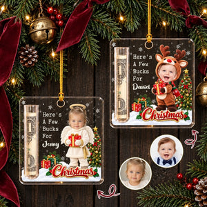 Christmas Blessing personalized cash gift ornament