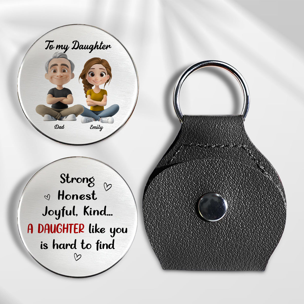 A Daughter Like You - Personalized Pocket Hug - Christmas Gift For Daughter