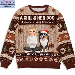 Partners In Every Adventure sweatshirt flat