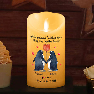 You Are My Penguin - Personalized LED Candle