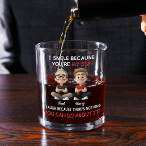 For Son personalized whiskey glass