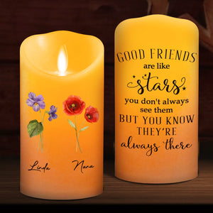 Friends Like Stars personalized LED candle