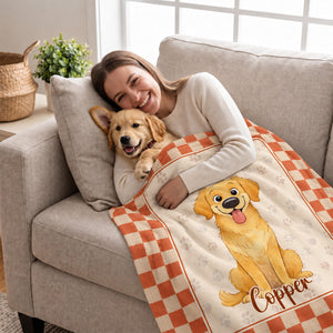 Spooky Pet Lover Personalized Fleece Blanket