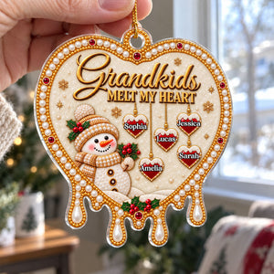 Grandkids Warm My Heart acrylic ornament