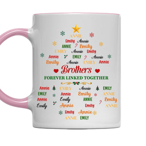 Our Bond Grows With Time - Personalized Accent Mug - Pink