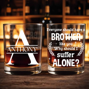 An Ageless Classic Gift Personalized Whiskey Glass - Personalized Custom Whiskey Glass - BRT005_RWG