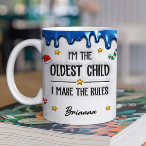 Different Ages Same Family Chaos - Personalized 3D Inflated Effect Mug