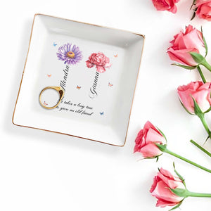 It Takes A Long Time To Grow An Old Friend - Personalized Custom Jewelry Dish - BST025_SCRD