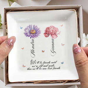 Friends Until We're Old and Senile Best Friends Gift - Personalized Custom Jewelry Dish - BST029_SCRD