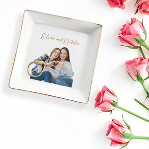 Capture Special Moments With Love Dish - Personalized Custom Jewelry Dish - BST036_SCRD