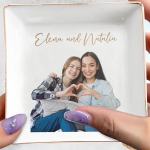 Capture Special Moments With Love Dish - Personalized Custom Jewelry Dish - BST036_SCRD