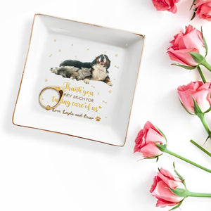Thank You Furry Much For Taking Care Of Us, Paw Prints - Personalized Custom Jewelry Dish - BST099_SCRD