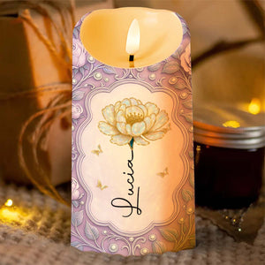 To My Bestie, Thank You For Being My Unbiological Sister - Personalized Custom LED Candle - BST419_LECA
