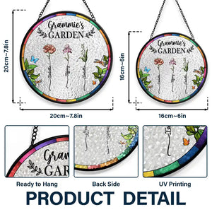 Close up of the birth flower design