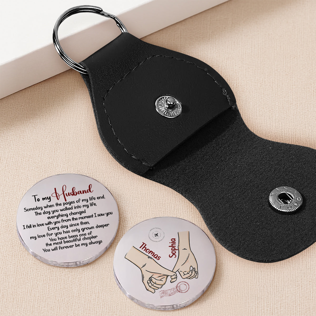 Love Without End - Personalized Pocket Hug - Christmas Gift For Wife