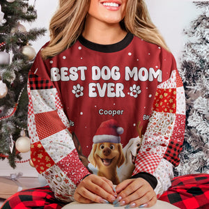 Best Dog Mom Dog Dad Ever Ugly Sweater 2
