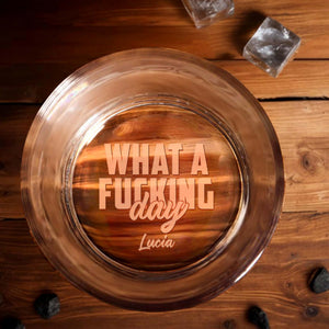 What A Day For Relaxing With Your Favorite Drink - Personalized Engraved Whiskey Glass - COL031_EWG
