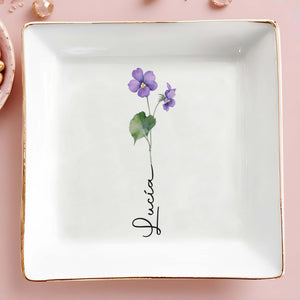 Let Your Love Bloom Forever - Personalized Custom Jewelry Dish - CPL020_SCRD