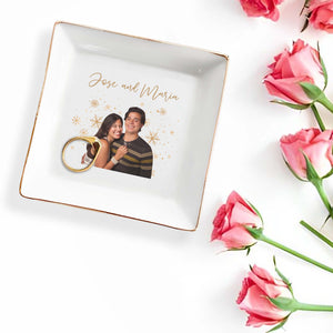 Forever In Love With You Custom Jewelry Dish - Personalized Custom Jewelry Dish - CPL031_SCRD