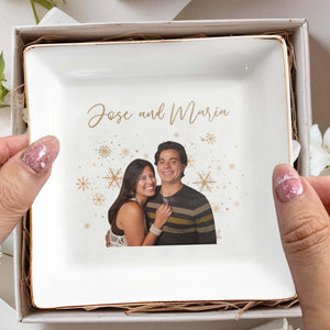 Forever In Love With You Custom Jewelry Dish - Personalized Custom Jewelry Dish - CPL031_SCRD