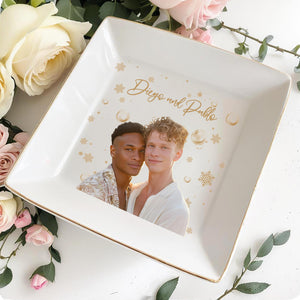 Forever And Always Custom Jewelry Dish - Personalized Custom Jewelry Dish - CPL032_SCRD