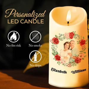 The Day I Met You - Personalized Custom LED Candle - CPL091_LECA