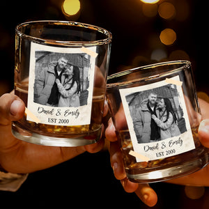 Capture Treasured Moments, Whiskey Glass - Personalized Custom Whiskey Glass - CPL1127_RWG